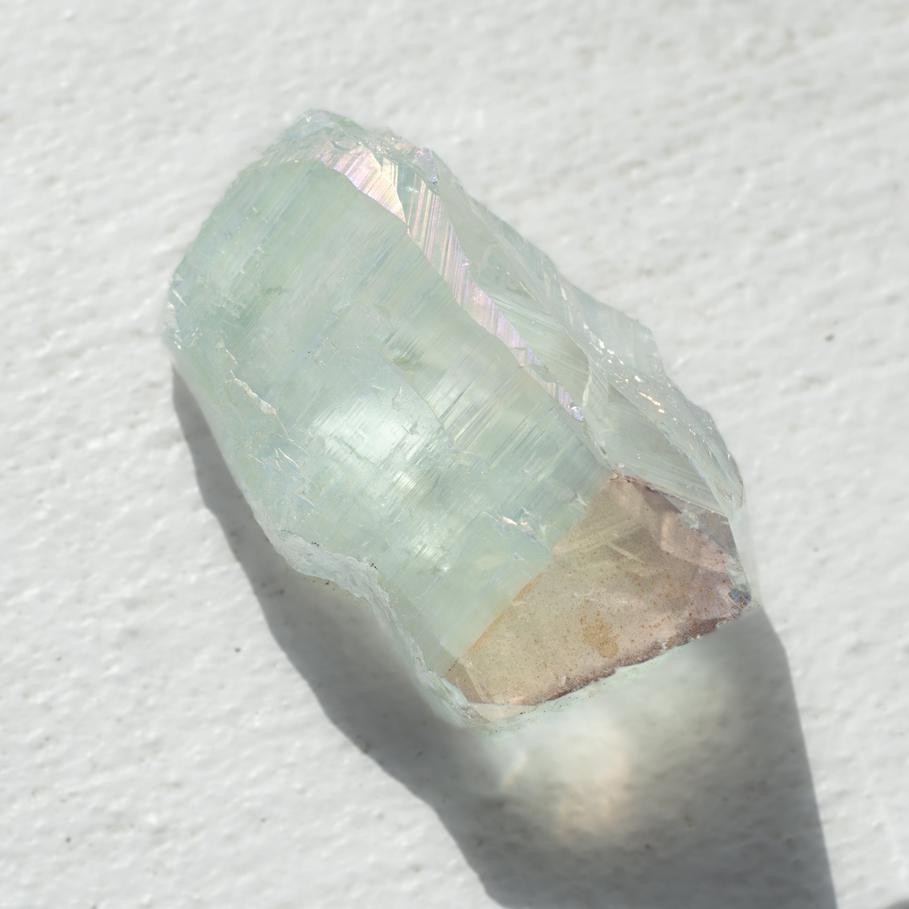 White Aura Amethyst Points