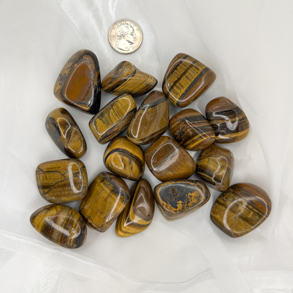 Tiger Eye Tumble Stones