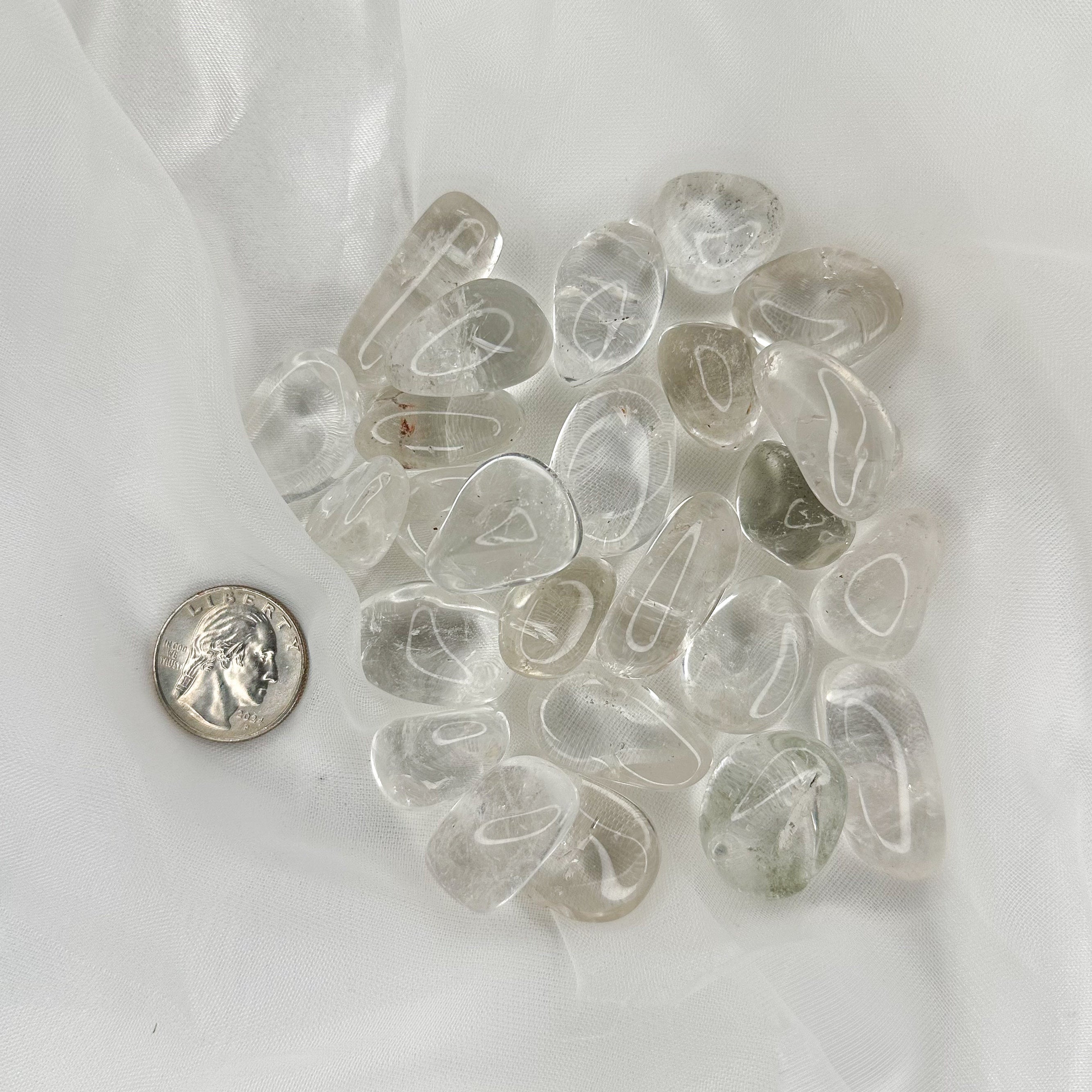 Clear Quartz Tumble Stones